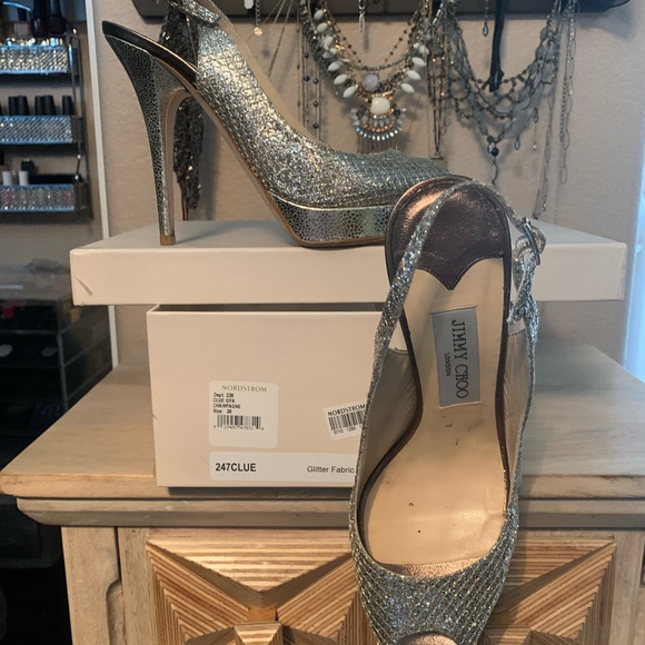 Jimmy Choo Clue Slingback Pump w/gorgeous detail - Picture 5 of 6